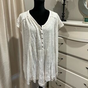 Free People linen/cotton top